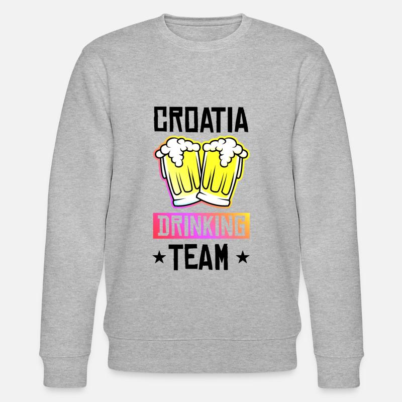 Croatia Drinking Team - Sweat bio CHANGER Stanley/Stella Unisexe - gris chiné
