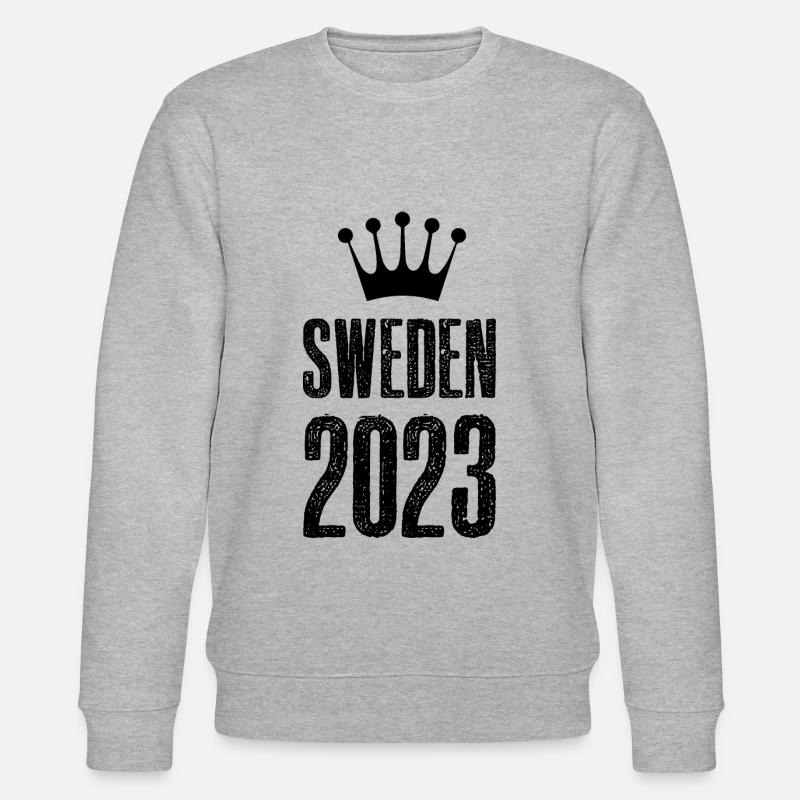 Suède 2023 Couronne - Sweat bio CHANGER Stanley/Stella Unisexe - gris chiné