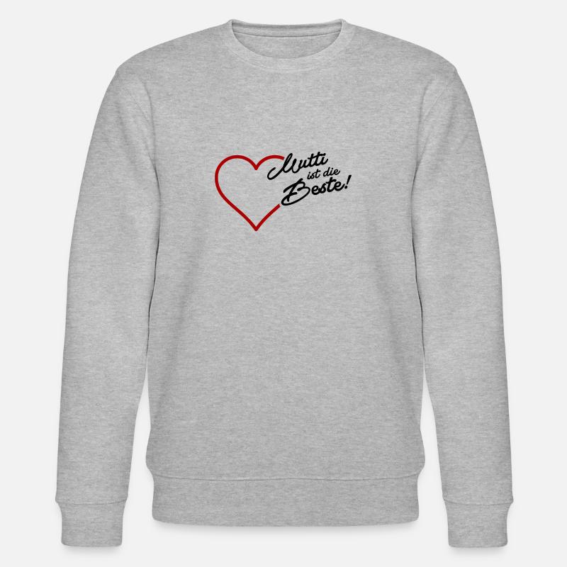 Mutti ist die Beste - Stanley/Stella Unisex Bio-Sweatshirt CHANGER  - Grau meliert