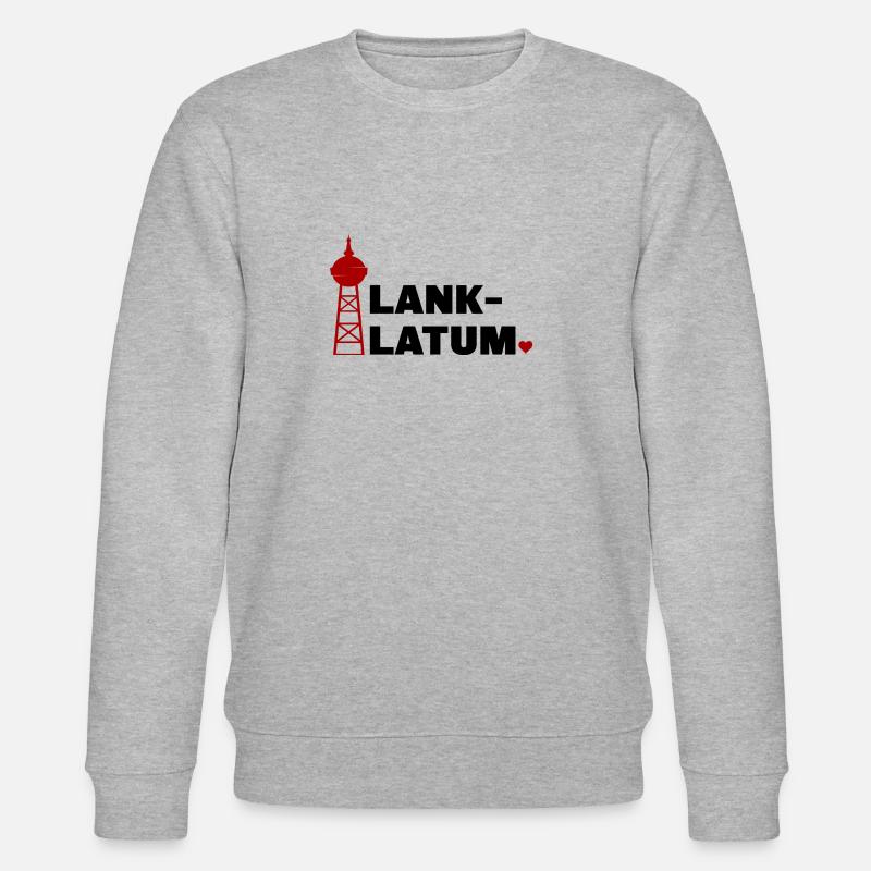 Wasserturm Lank-Latum Herz - Stanley/Stella Unisex Bio-Sweatshirt CHANGER  - Grau meliert