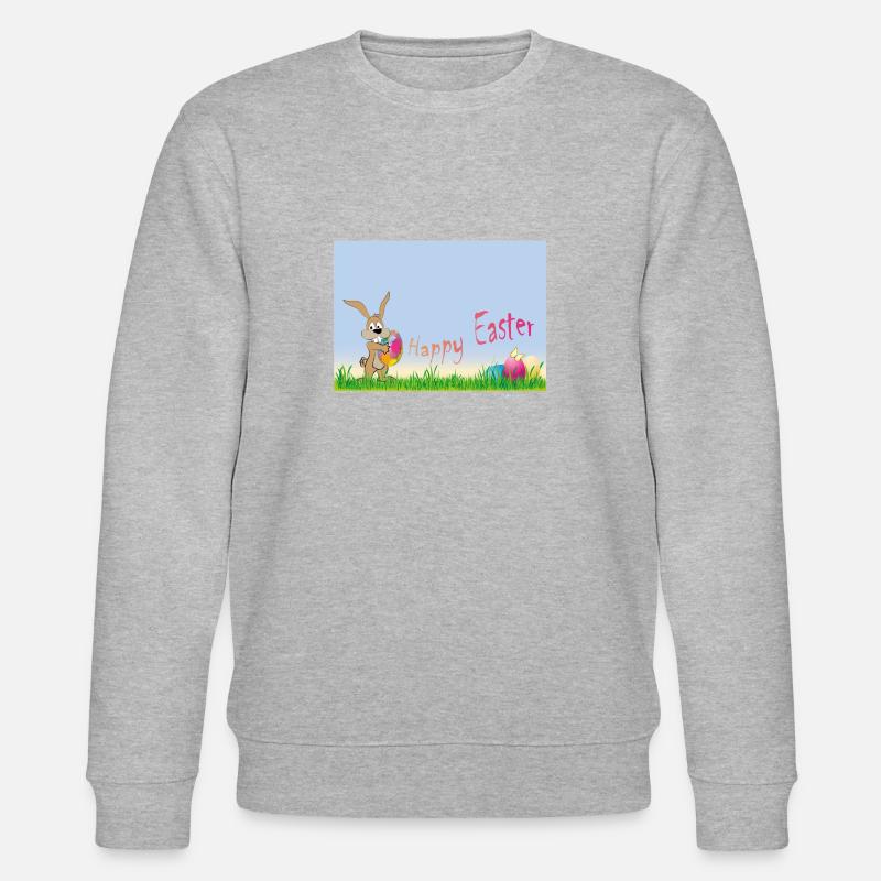 Joyeuses Pâques - Sweat bio CHANGER Stanley/Stella Unisexe - gris chiné