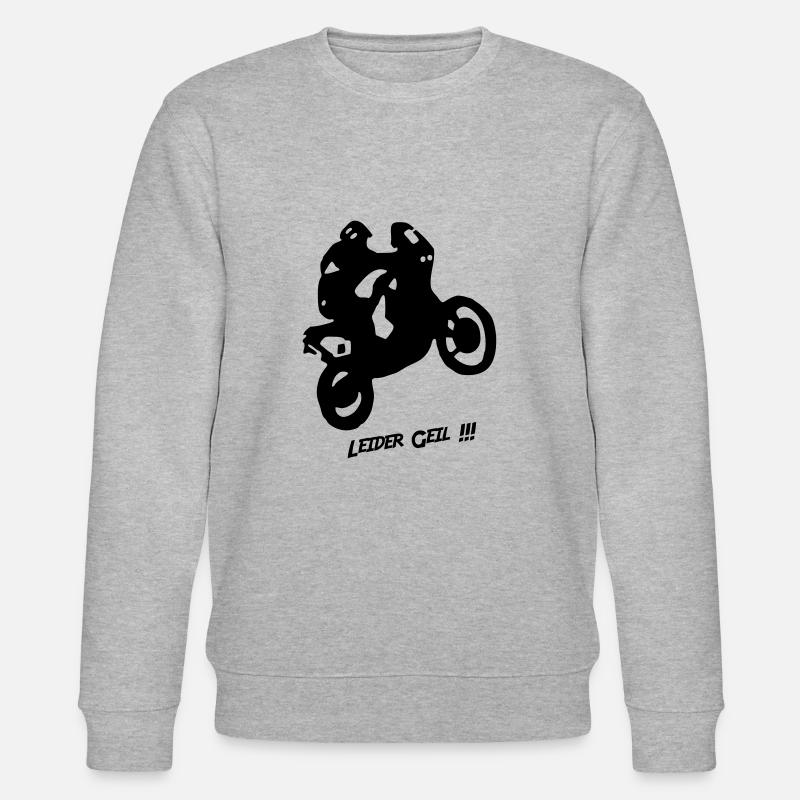 Motorrad - Leider geil - Stanley/Stella Unisex Bio-Sweatshirt CHANGER  - Grau meliert