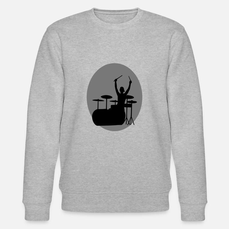 Schlagzeuger - Stanley/Stella Unisex Bio-Sweatshirt CHANGER  - Grau meliert