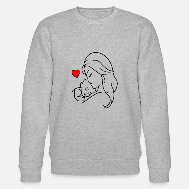 Frau Kind Liebe - Stanley/Stella Unisex Bio-Sweatshirt CHANGER  - Grau meliert