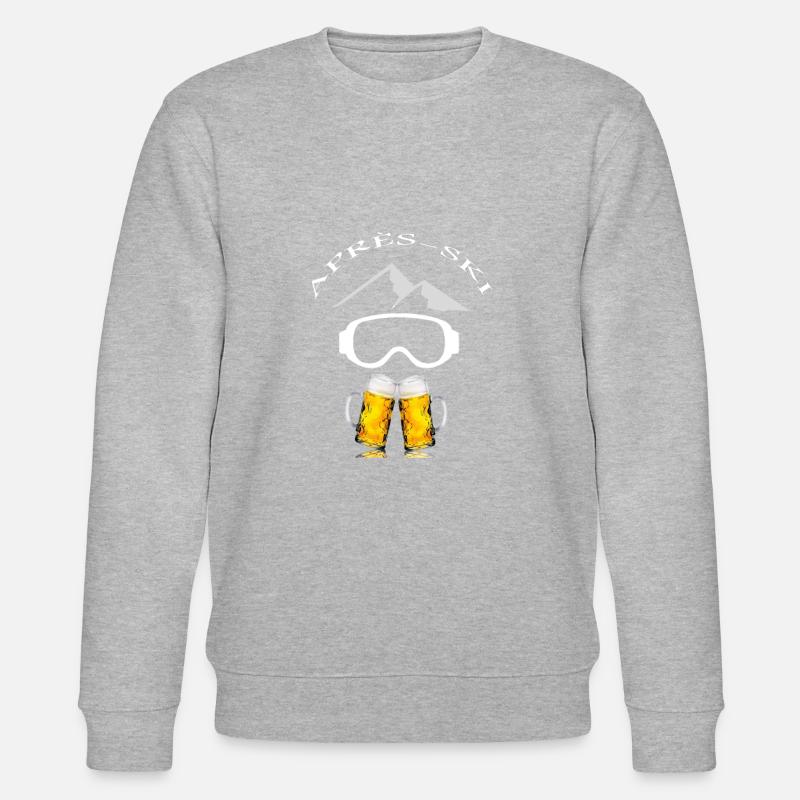 après-ski ski Ski - Sweat bio CHANGER Stanley/Stella Unisexe - gris chiné