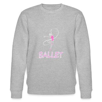 Danse de ballet Danseur de ballet Cadeau de danseur de ballet - Sweat bio CHANGER Stanley/Stella Unisexe - gris chiné - Devant - Nik (191cm) & Marisol (170cm)