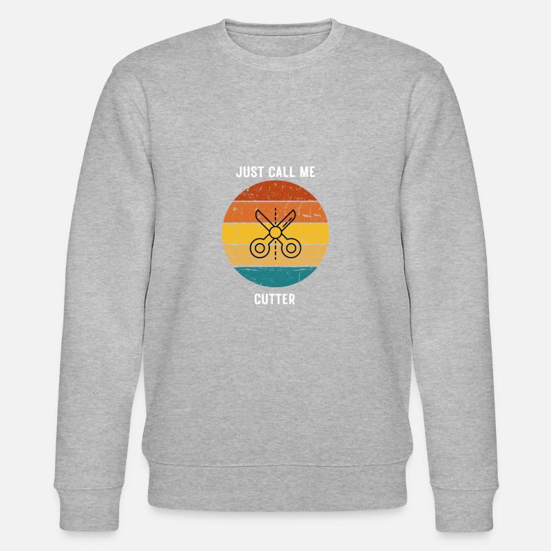 appelez-moi simplement Video Cutter - Sweat bio CHANGER Stanley/Stella Unisexe - gris chiné