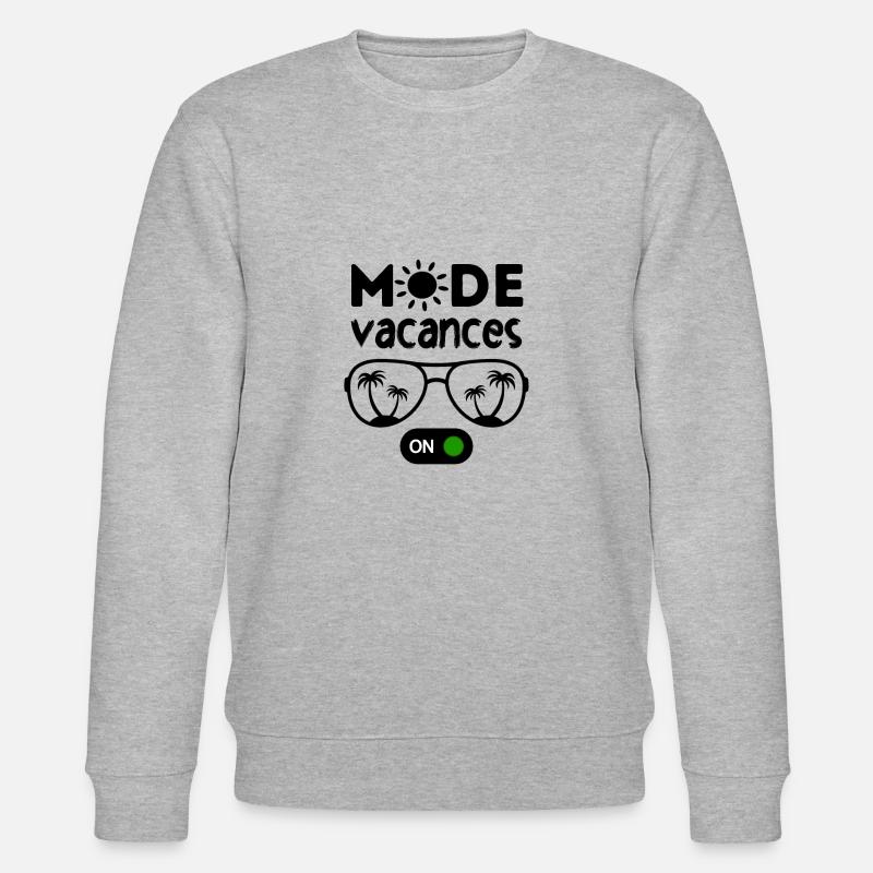 Mode vacances activé 2 - Sweat bio CHANGER Stanley/Stella Unisexe - gris chiné