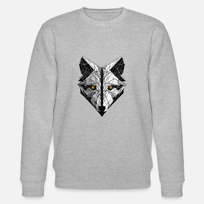 Wolf - Stanley/Stella Unisex Bio-Sweatshirt CHANGER  - Grau meliert