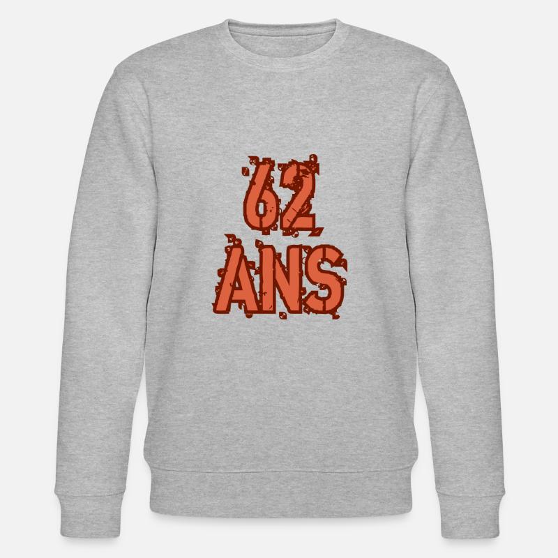 62 ANS - Sweat bio CHANGER Stanley/Stella Unisexe - gris chiné
