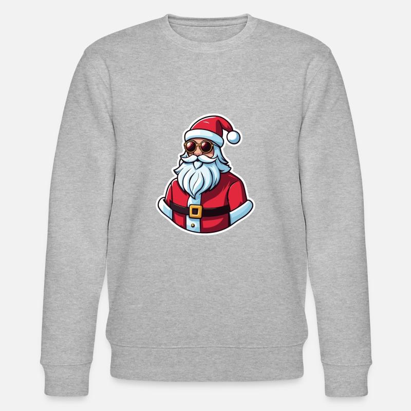 Père Noël Illustration - Sweat bio CHANGER Stanley/Stella Unisexe - gris chiné