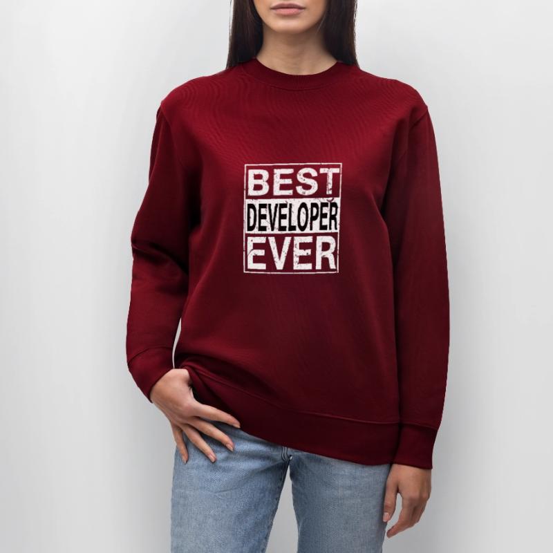 Best Developer Ever Developer Gift Stanley/Stella CHANGER Unisex Organic Sweatshirt