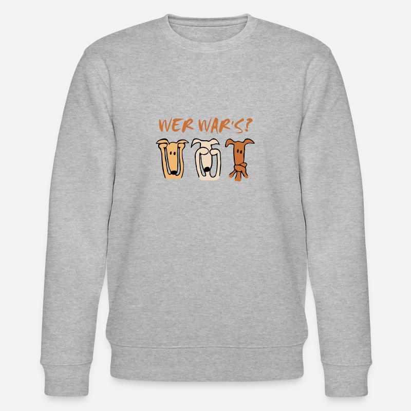 Wer war's? - Stanley/Stella Unisex Bio-Sweatshirt CHANGER  - Grau meliert