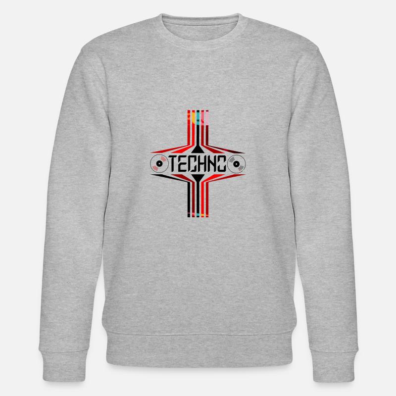 Techno - Rave - Party - Stanley/Stella Unisex Bio-Sweatshirt CHANGER  - Grau meliert