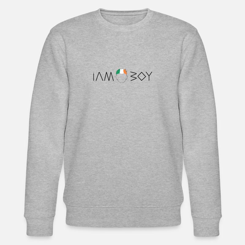 Ich bin ein irischer Junge - Stanley/Stella Unisex Bio-Sweatshirt CHANGER  - Grau meliert