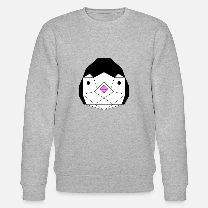 Panda und Pinguin - Stanley/Stella Unisex Bio-Sweatshirt CHANGER  - Grau meliert