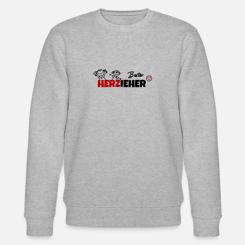 Bester Erzieher - Stanley/Stella Unisex Bio-Sweatshirt CHANGER  - Grau meliert