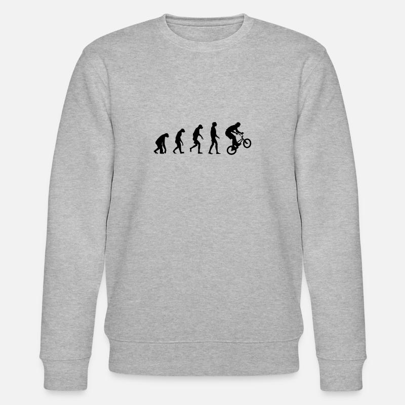Evolution of BMX - Stanley/Stella CHANGER Unisex Organic Sweatshirt - heather grey