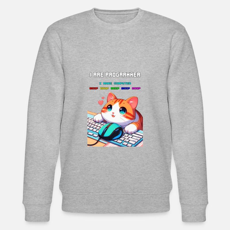 Ich bin Programmierer - Stanley/Stella Unisex Bio-Sweatshirt CHANGER  - Grau meliert