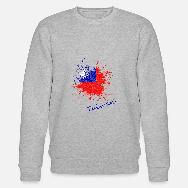 Taiwan Splash - Stanley/Stella Unisex Bio-Sweatshirt CHANGER  - Grau meliert
