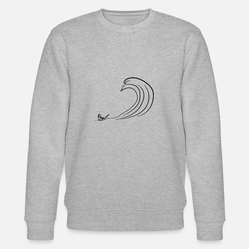 Surfeur vague - Sweat bio CHANGER Stanley/Stella Unisexe - gris chiné