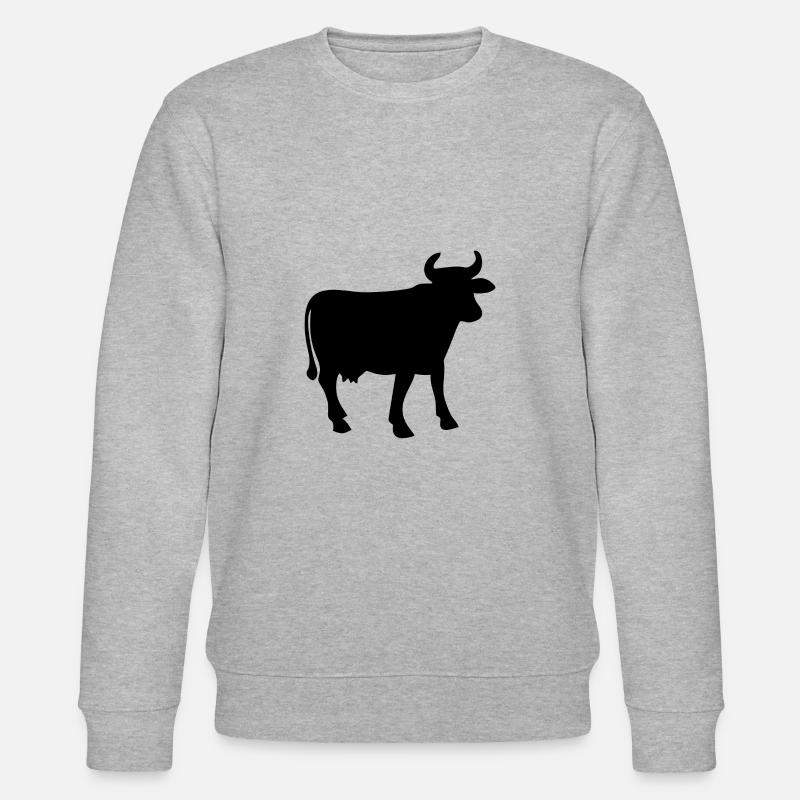 Contour de vache noir - Sweat bio CHANGER Stanley/Stella Unisexe - gris chiné