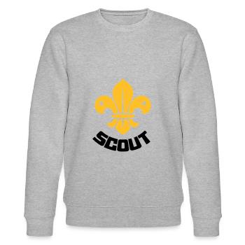 Scout - Scouting - Stanley/Stella Unisex Bio-Sweatshirt CHANGER  - Grau meliert - Vorne - Nik (191cm) & Marisol (170cm)