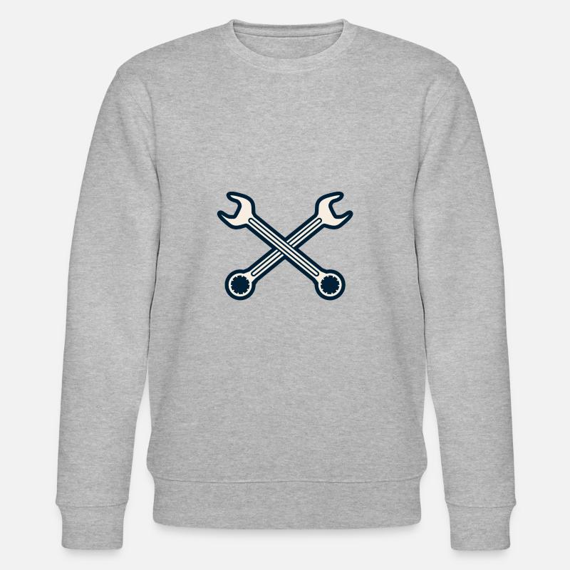 Clé de l'anneau Maul croisé - Sweat bio CHANGER Stanley/Stella Unisexe - gris chiné