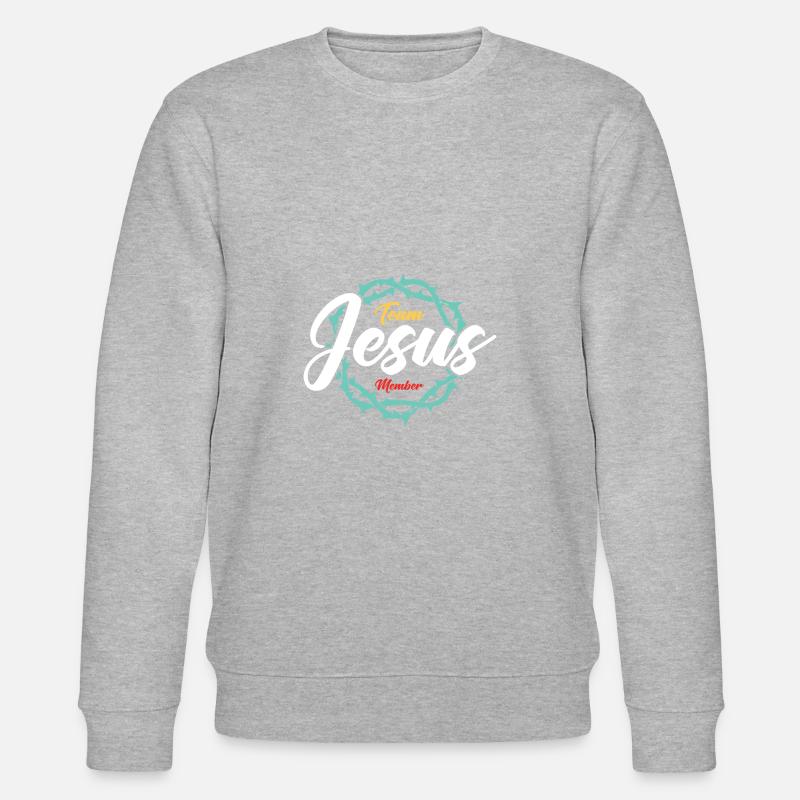 Team Jesus - Stanley/Stella Unisex Bio-Sweatshirt CHANGER - Grau meliert