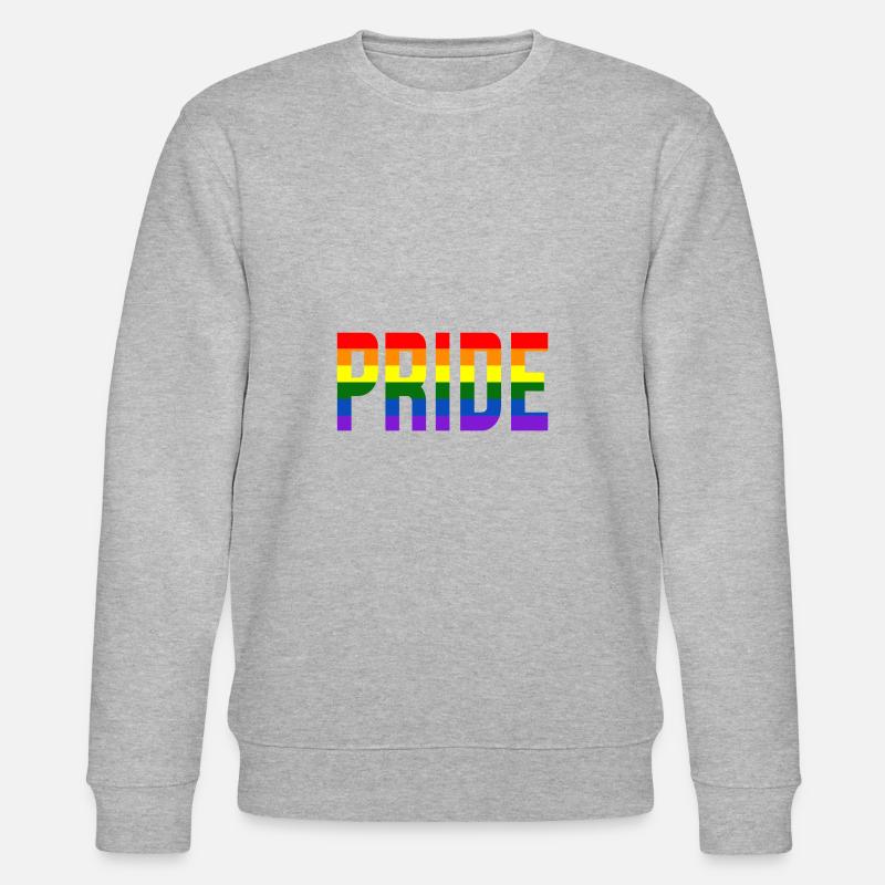 Pride Regenbogen - Stanley/Stella Unisex Bio-Sweatshirt CHANGER  - Grau meliert