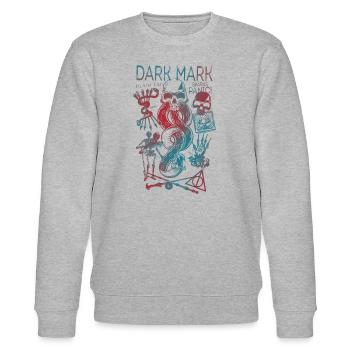 Harry Potter Dunkles Mal & Horkruxe Design - Stanley/Stella Unisex Bio-Sweatshirt CHANGER  - Grau meliert - Vorne - Nik (191cm) & Marisol (170cm)