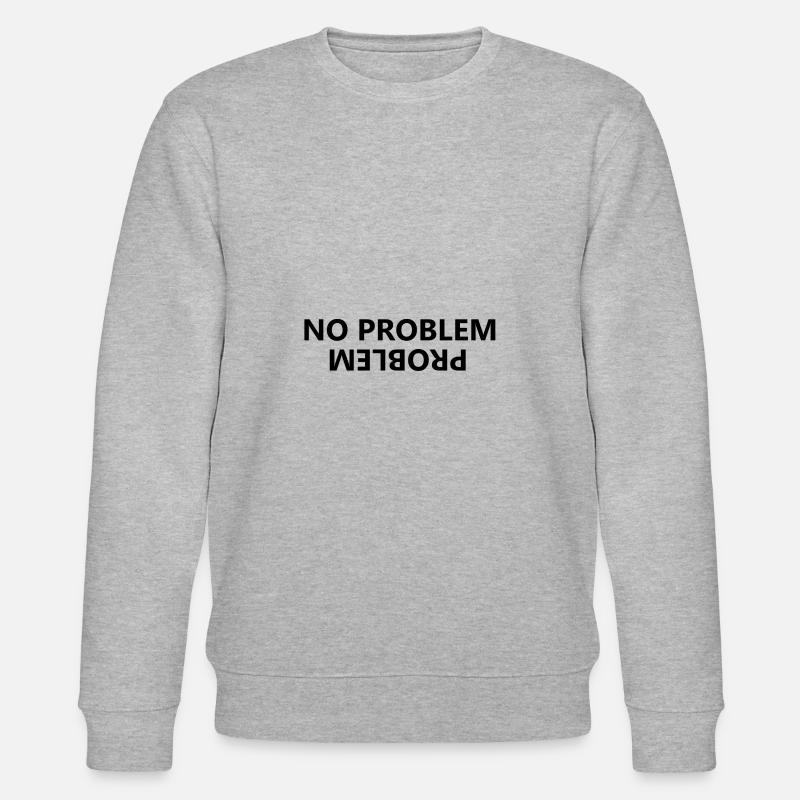 No Problem, Problem - Stanley/Stella Unisex Bio-Sweatshirt CHANGER  - Grau meliert