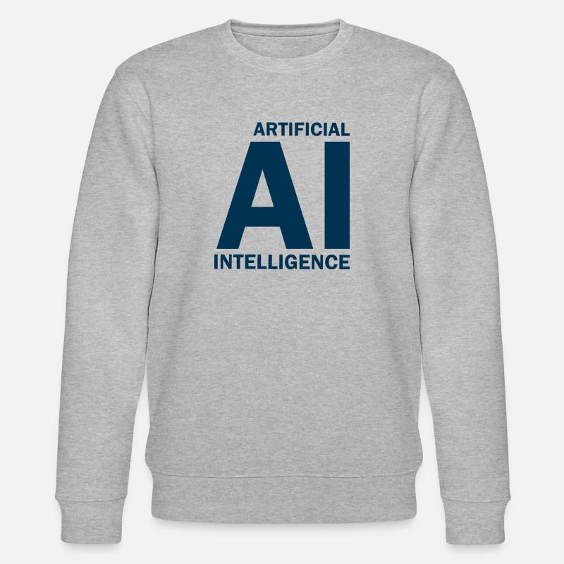 Artificial Intelligence - Künstliche Intelligenz - Stanley/Stella Unisex Bio-Sweatshirt CHANGER  - Grau meliert