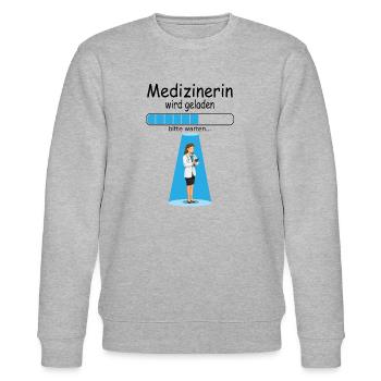 Medizin Studienbeginn für Studentin Baby - Stanley/Stella Unisex Bio-Sweatshirt CHANGER  - Grau meliert - Vorne - Nik (191cm) & Marisol (170cm)