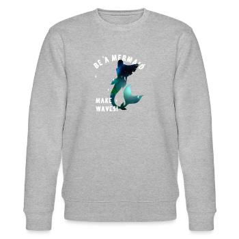 Mermaid Girl Femme Mode - Sweat bio CHANGER Stanley/Stella Unisexe - gris chiné - Devant - Nik (191cm) & Marisol (170cm)