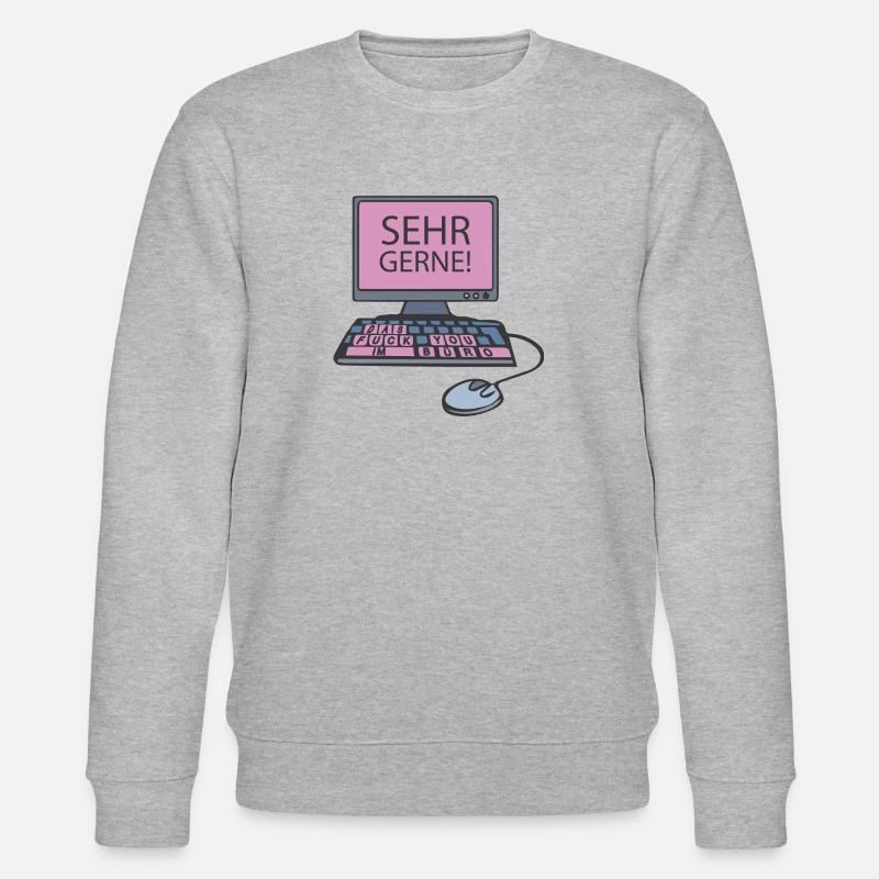 PC - Sehr gerne - pink - Stanley/Stella Unisex Bio-Sweatshirt CHANGER  - Grau meliert