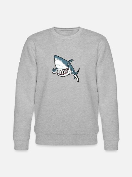 Tauch Dive Shark Hai - Stanley/Stella CHANGER Unisex Organic Sweatshirt - heather grey
