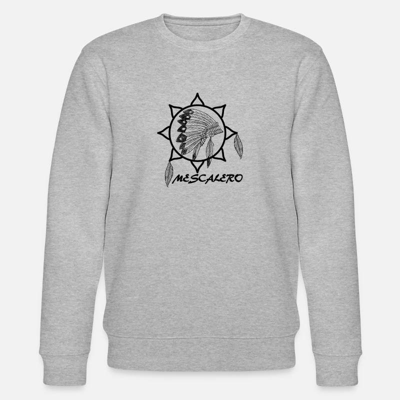 Mescalero Apache Indianer - Stanley/Stella Unisex Bio-Sweatshirt CHANGER  - Grau meliert