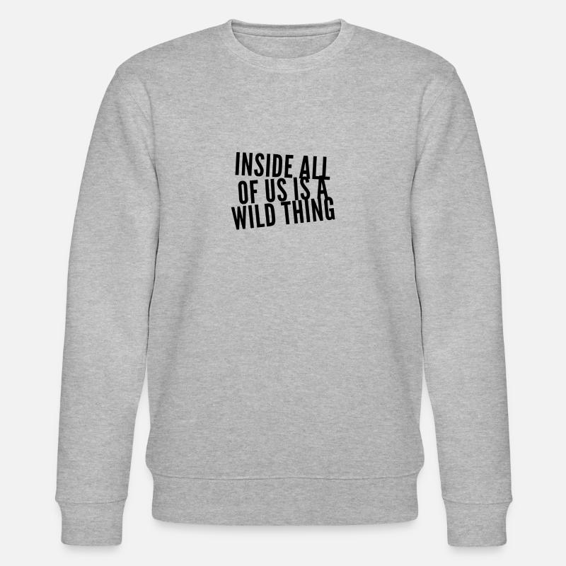 wir sind wild - Stanley/Stella Unisex Bio-Sweatshirt CHANGER  - Grau meliert