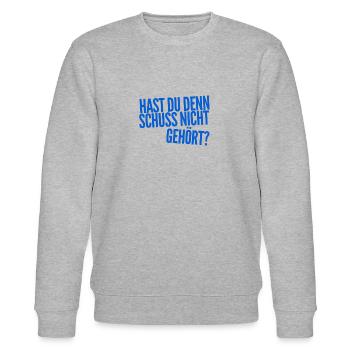 du bist wahnsinnig - Stanley/Stella Unisex Bio-Sweatshirt CHANGER  - Grau meliert - Vorne - Nik (191cm) & Marisol (170cm)