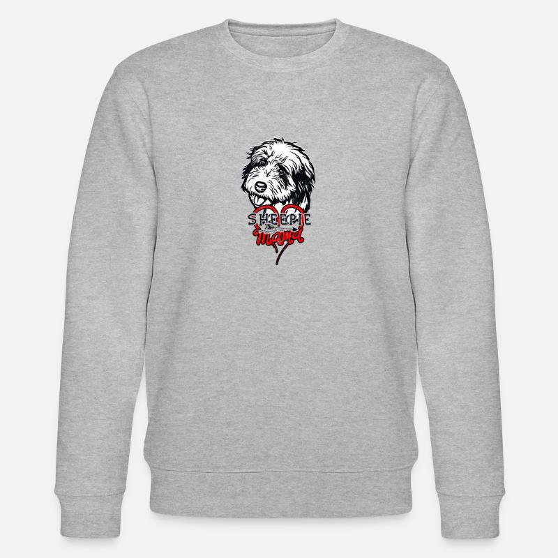 Sheepie Mama - Hundebesitzerin - Stanley/Stella Unisex Bio-Sweatshirt CHANGER  - Grau meliert