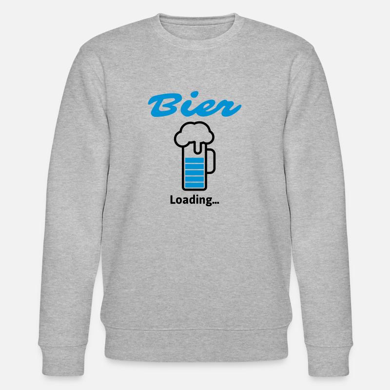 Bier Loading... - Stanley/Stella Unisex Bio-Sweatshirt CHANGER  - Grau meliert