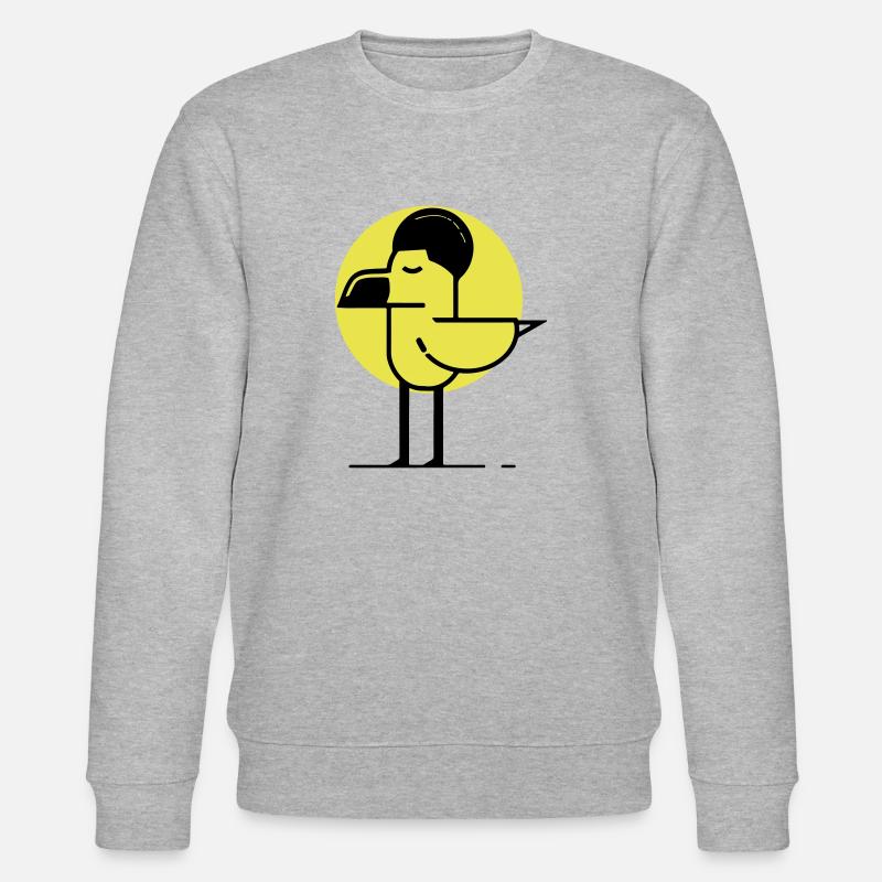 Afro Flamingo - Stanley/Stella Unisex Bio-Sweatshirt CHANGER  - Grau meliert