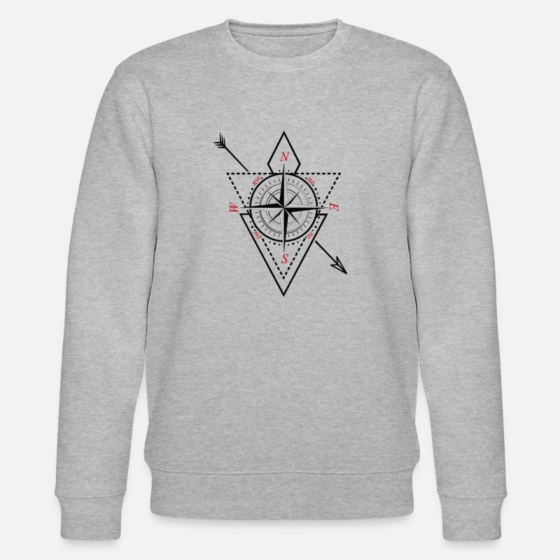 Kompass - Stanley/Stella Unisex Bio-Sweatshirt CHANGER  - Grau meliert