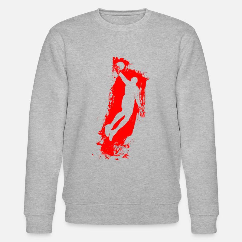 Basketball Air Man Rouge - Sweat bio CHANGER Stanley/Stella Unisexe - gris chiné