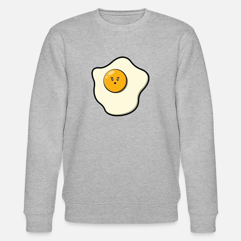 Oeuf au plat mignon - Sweat bio CHANGER Stanley/Stella Unisexe - gris chiné