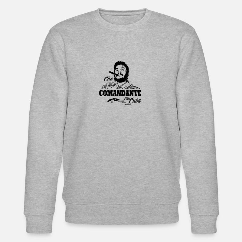 Comandante che Viva Cuba - Sweat bio CHANGER Stanley/Stella Unisexe - gris chiné