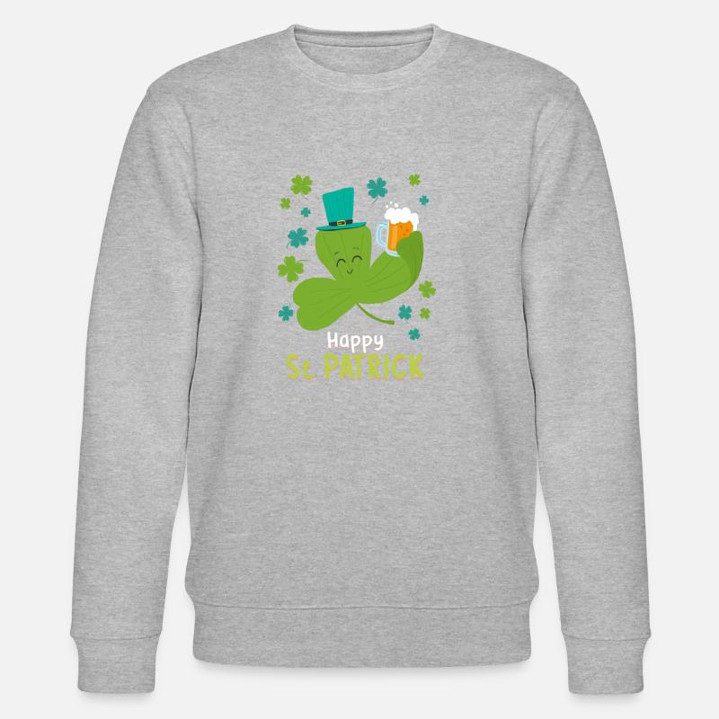 St Patrick - Sweat bio CHANGER Stanley/Stella Unisexe - gris chiné