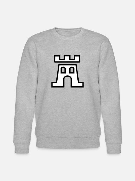 Piktogramm Wehrturm - Stanley/Stella Unisex Bio-Sweatshirt CHANGER  - Grau meliert