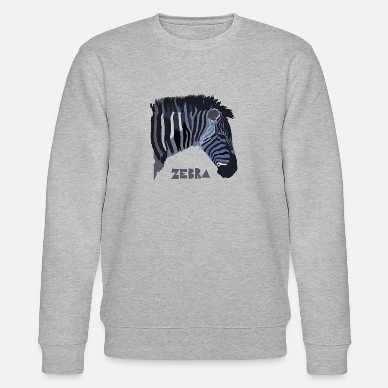 Zebra - Stanley/Stella Unisex Bio-Sweatshirt CHANGER  - Grau meliert